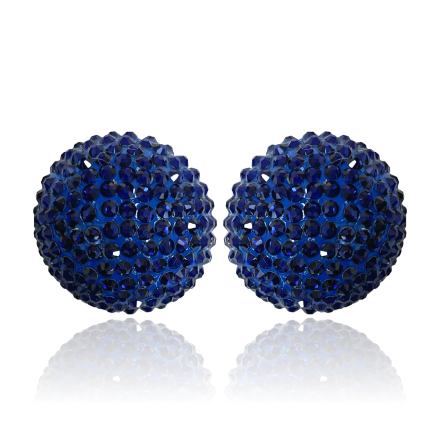 Pinar Ozevlat Women's Disco Pebble Earrings Sapphire Blue In Blue