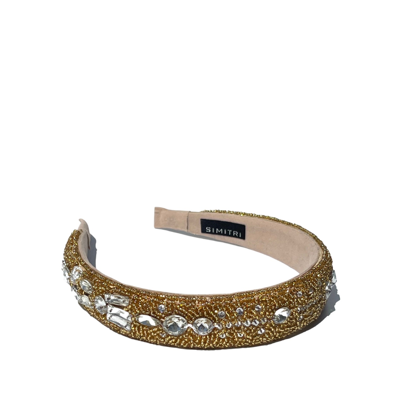 Simitri Women's Gold / Silver Goldest Headband In Brown