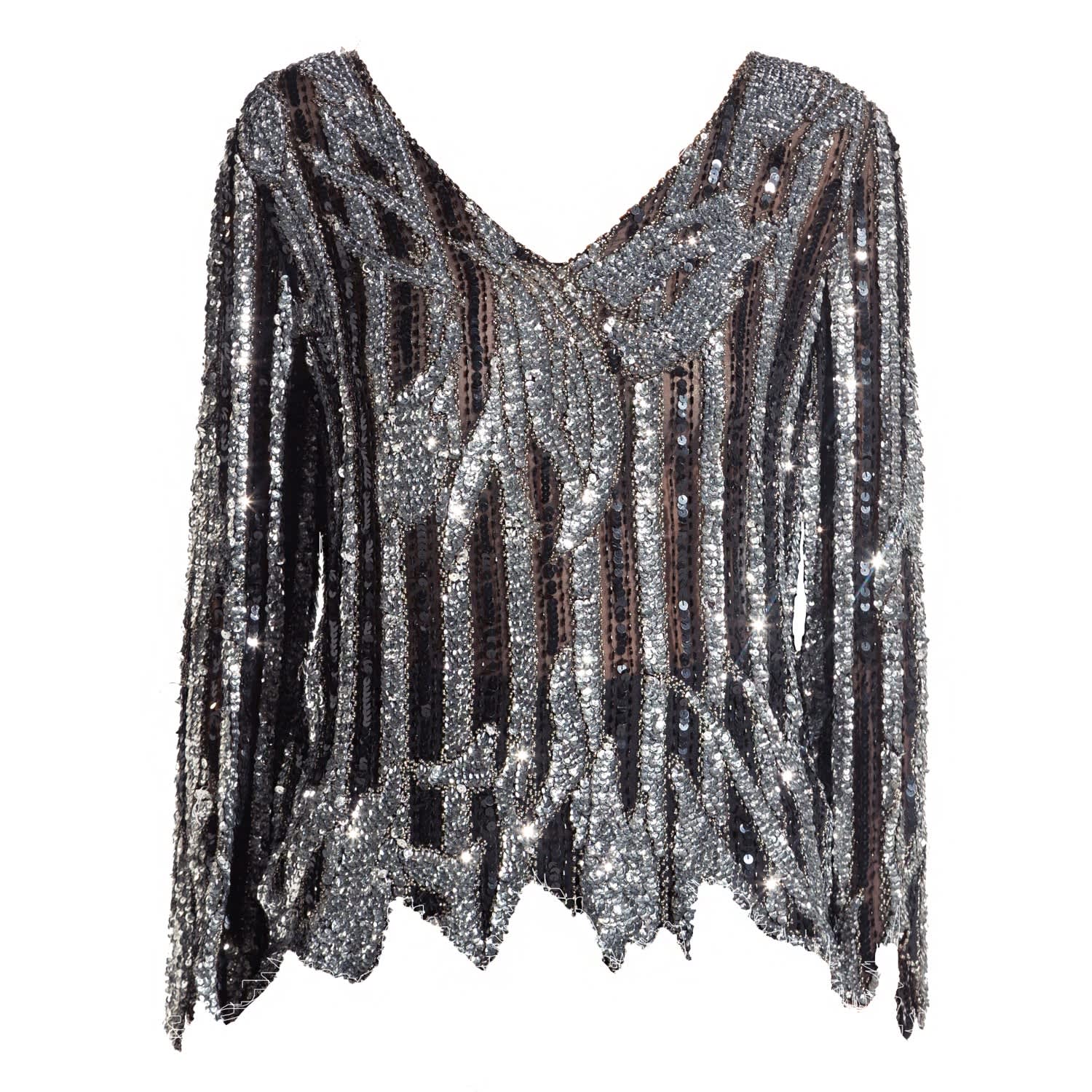 sequin embellished top