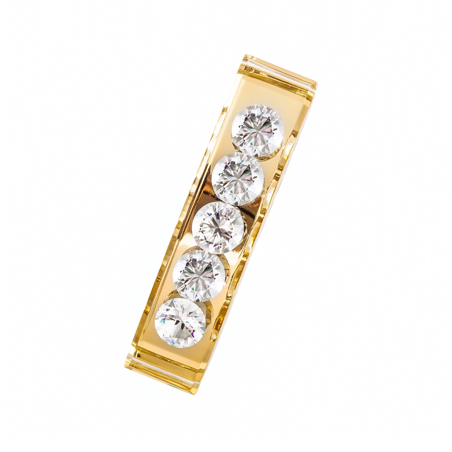 Iostudio Women's Jewelry Barrette Happiness Gold