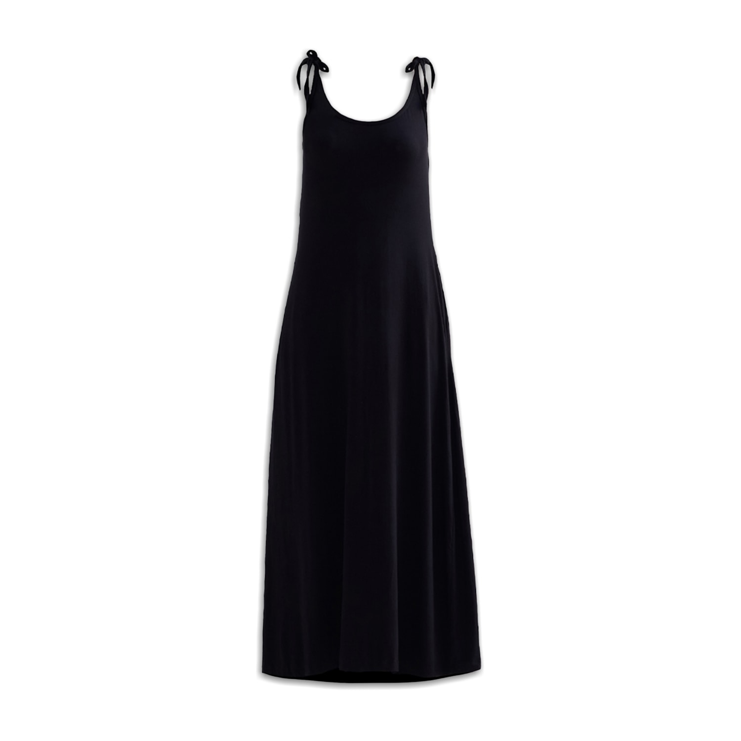 Reistor Women's Tie-detail Maxi Dress In Black In Black