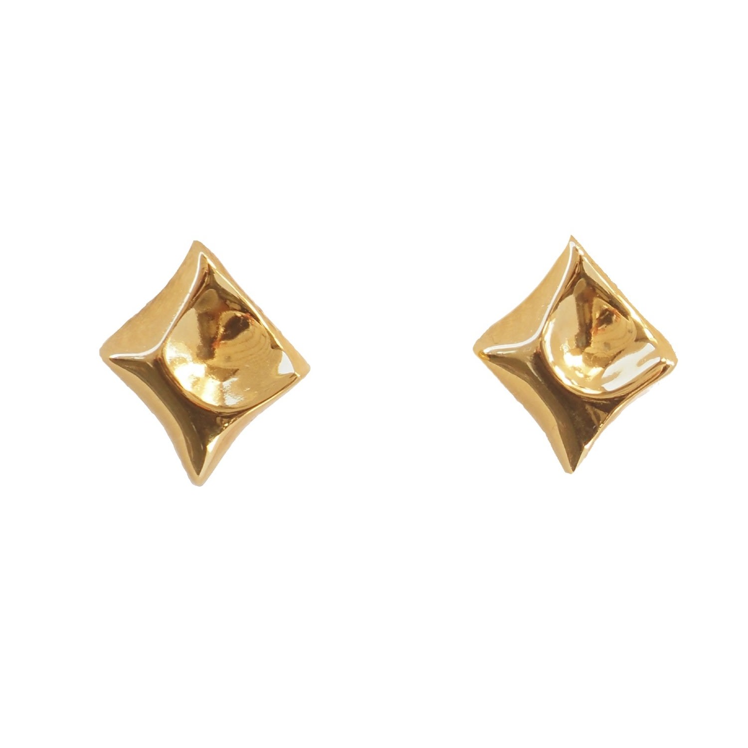 Nicole Amato Women's Gold Fortitude "power Kiss"  Stud  Earrings In Gold