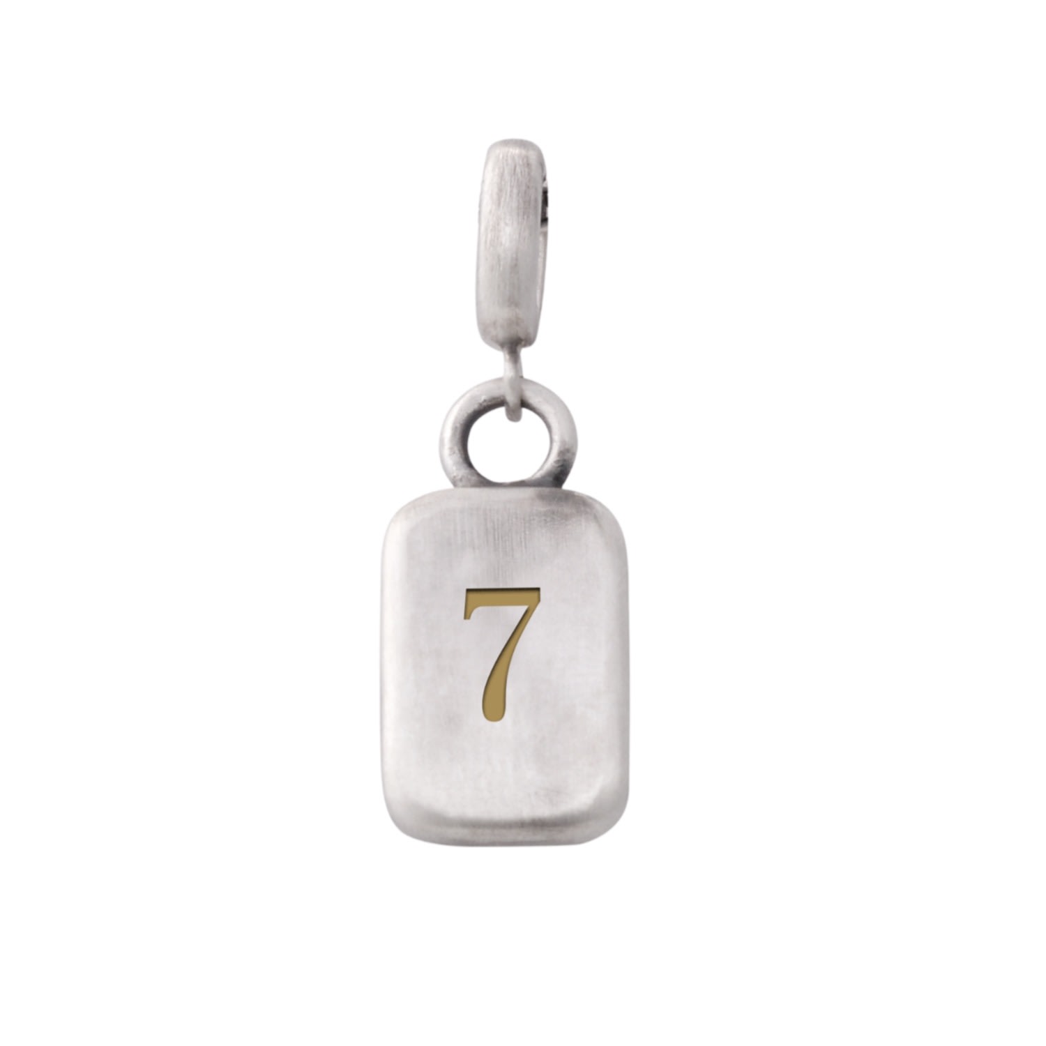 Golden Horn Jewellery Women's Silver Number Seven Numerology Pendant In Silver