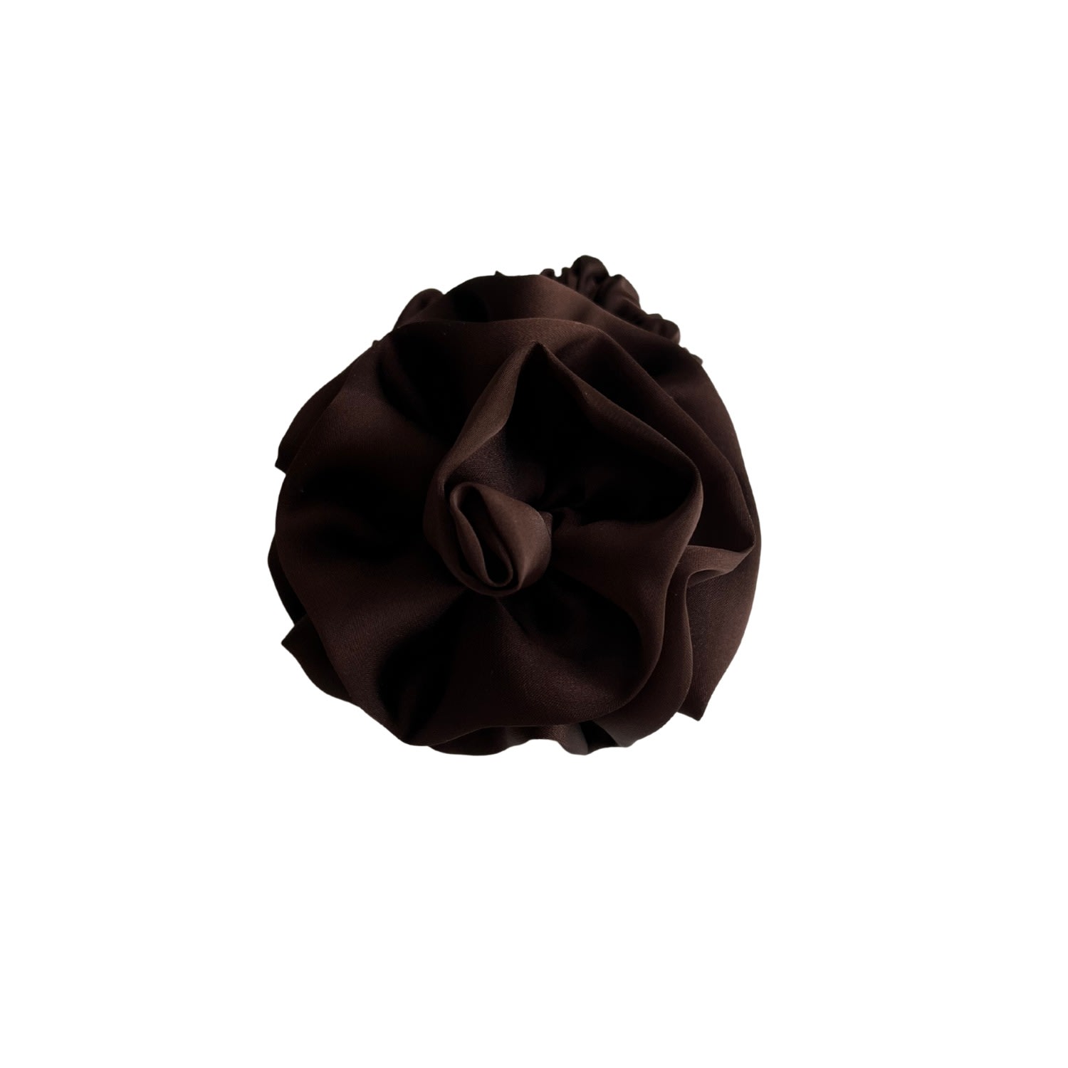 Sylki Women's Flower Applique Hair Tie - Brown In Brown