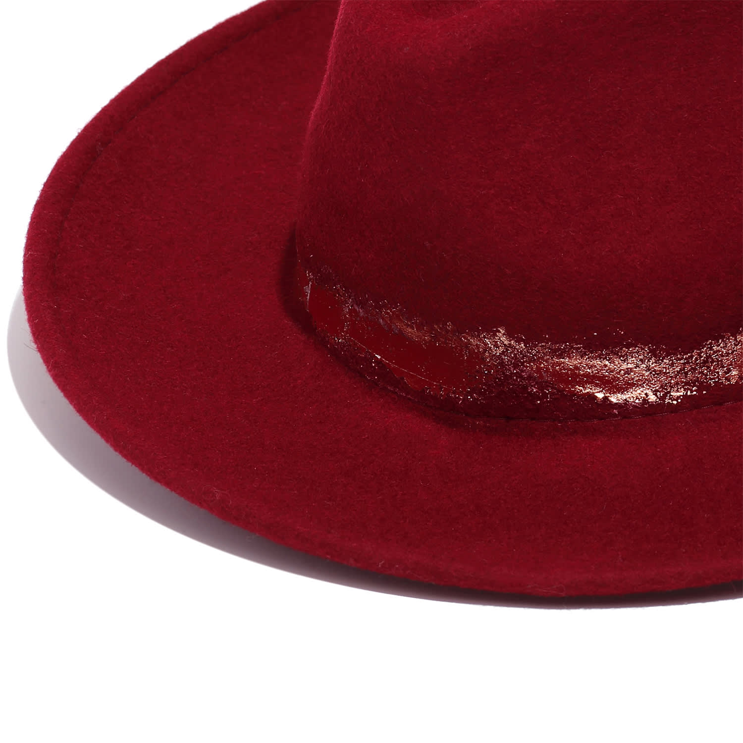 Red Felt Fedora Hat, Justine Hats