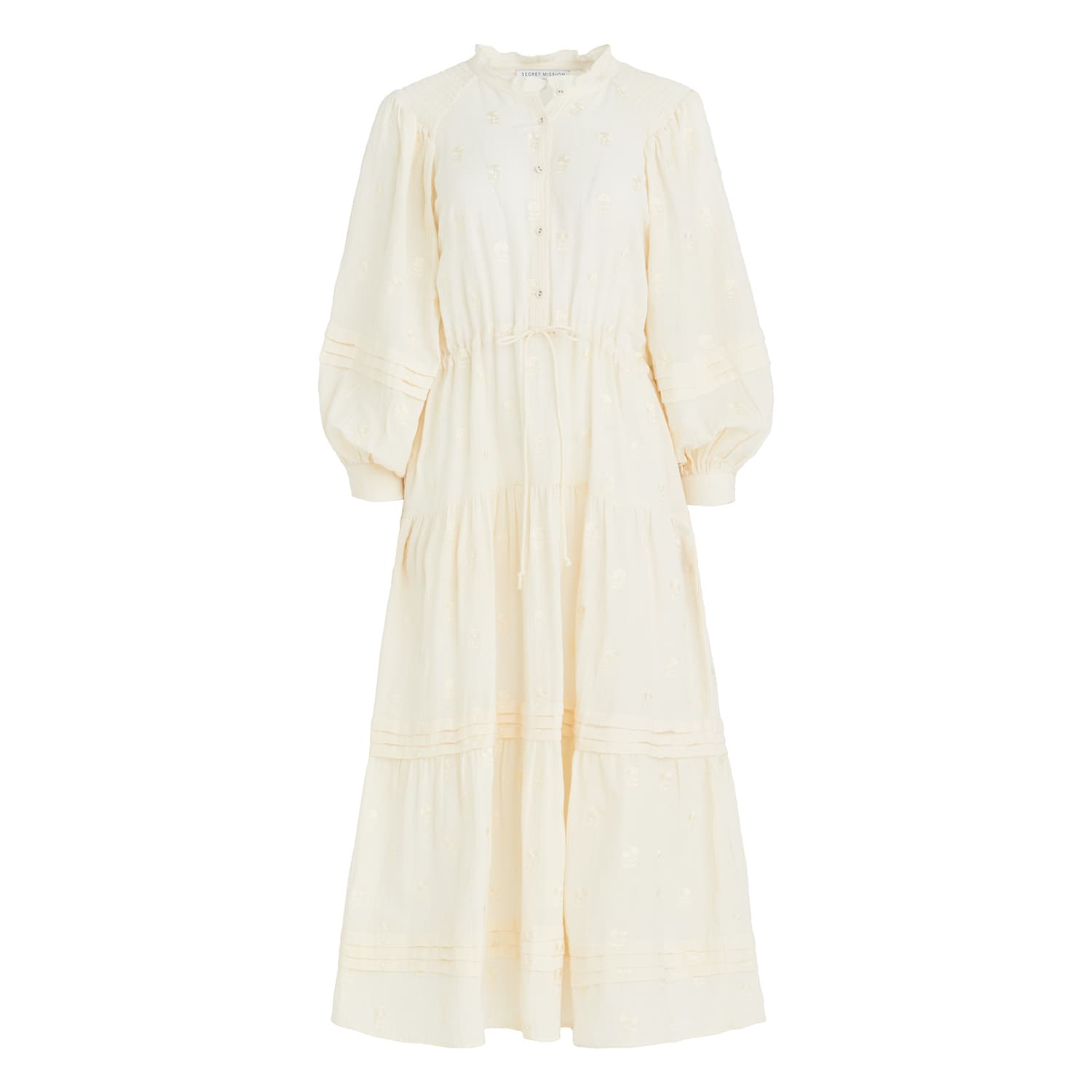 The Organic Cotton Midi Shirt Dress With Pockets In White