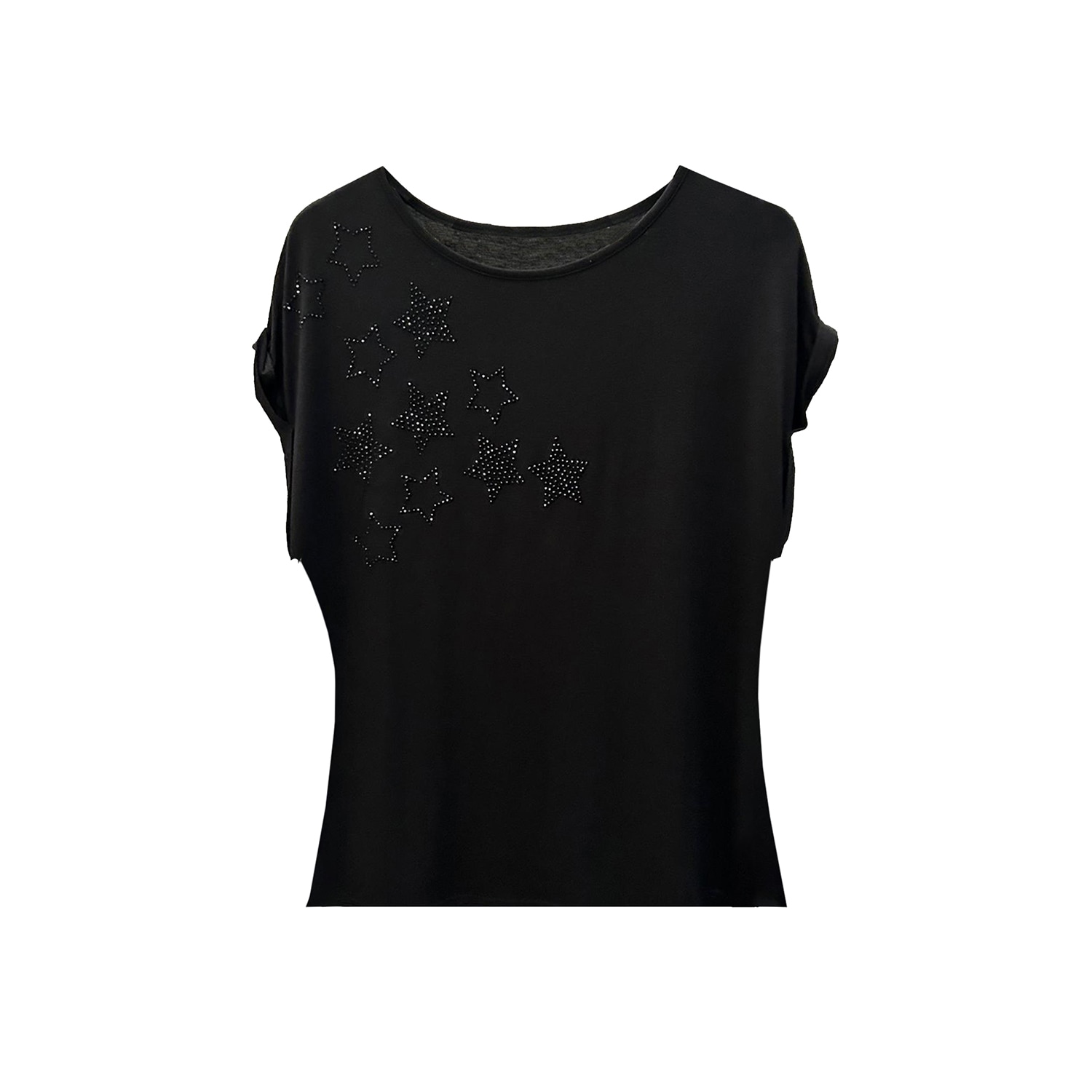 Chapter London Women's Starburst Shirt Sleeve T-shirt Black In Black