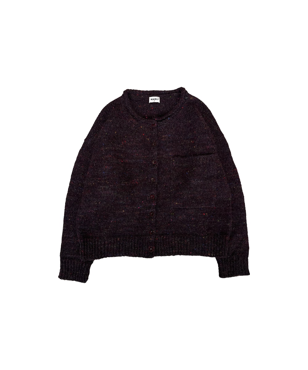 Mabli Women's Brown / Purple Moya Cardigan - Fig