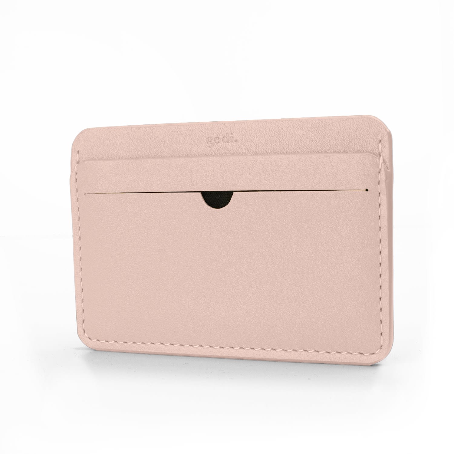 Women’s Pink / Purple Handmade Leather Cardholder - Nude Pink Godi.