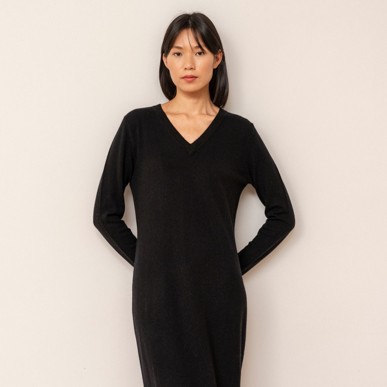 Bel Cashmere Women's Black Elisa Cashmere Dress In Black