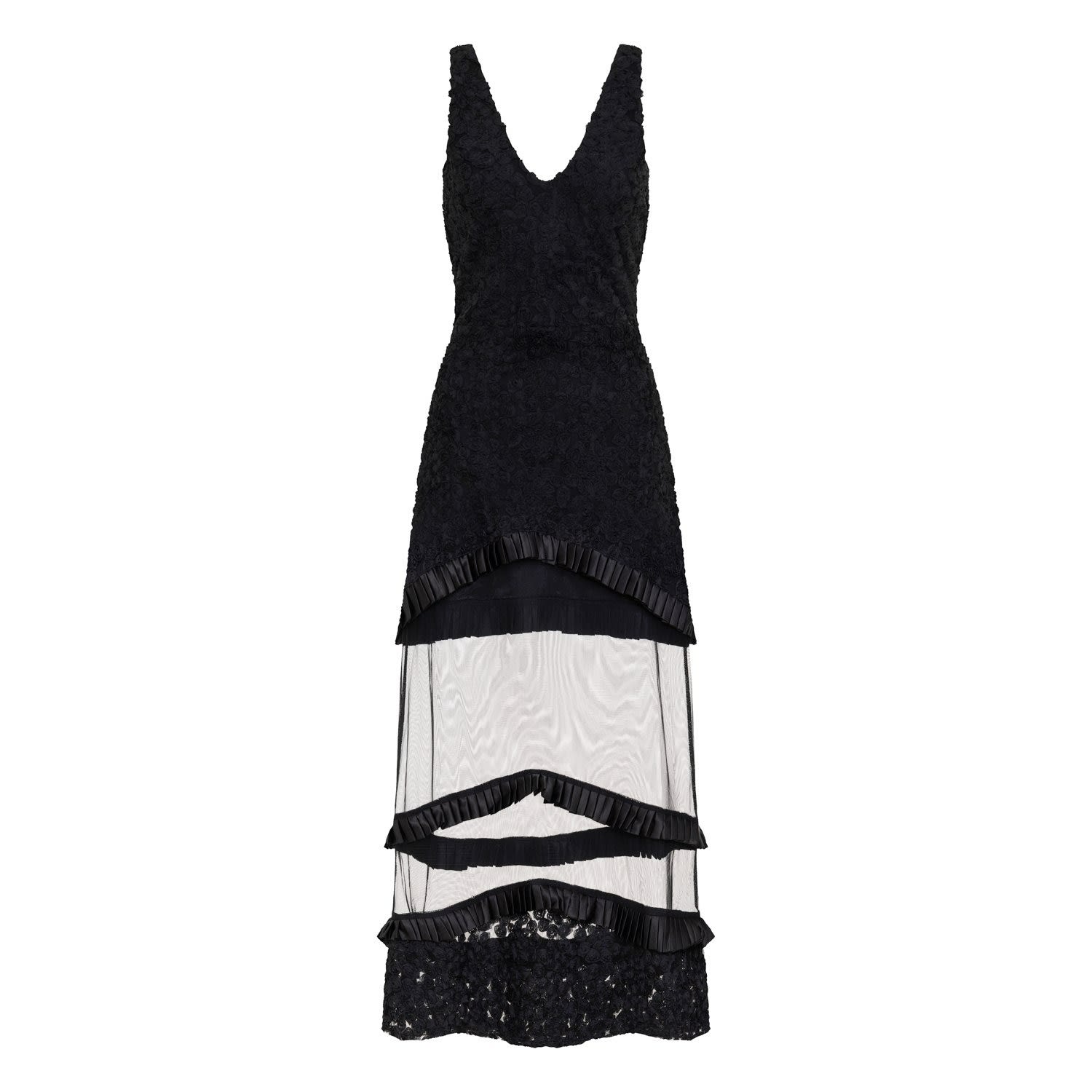 Numbat Women's Black Verita  Lace Mesh Maxi Dress In Black