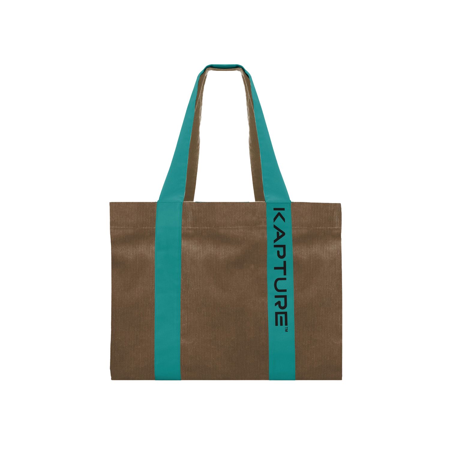 Women’s Green / Brown Kix Tote Bag - Beige/Turquoise One Size Kapture