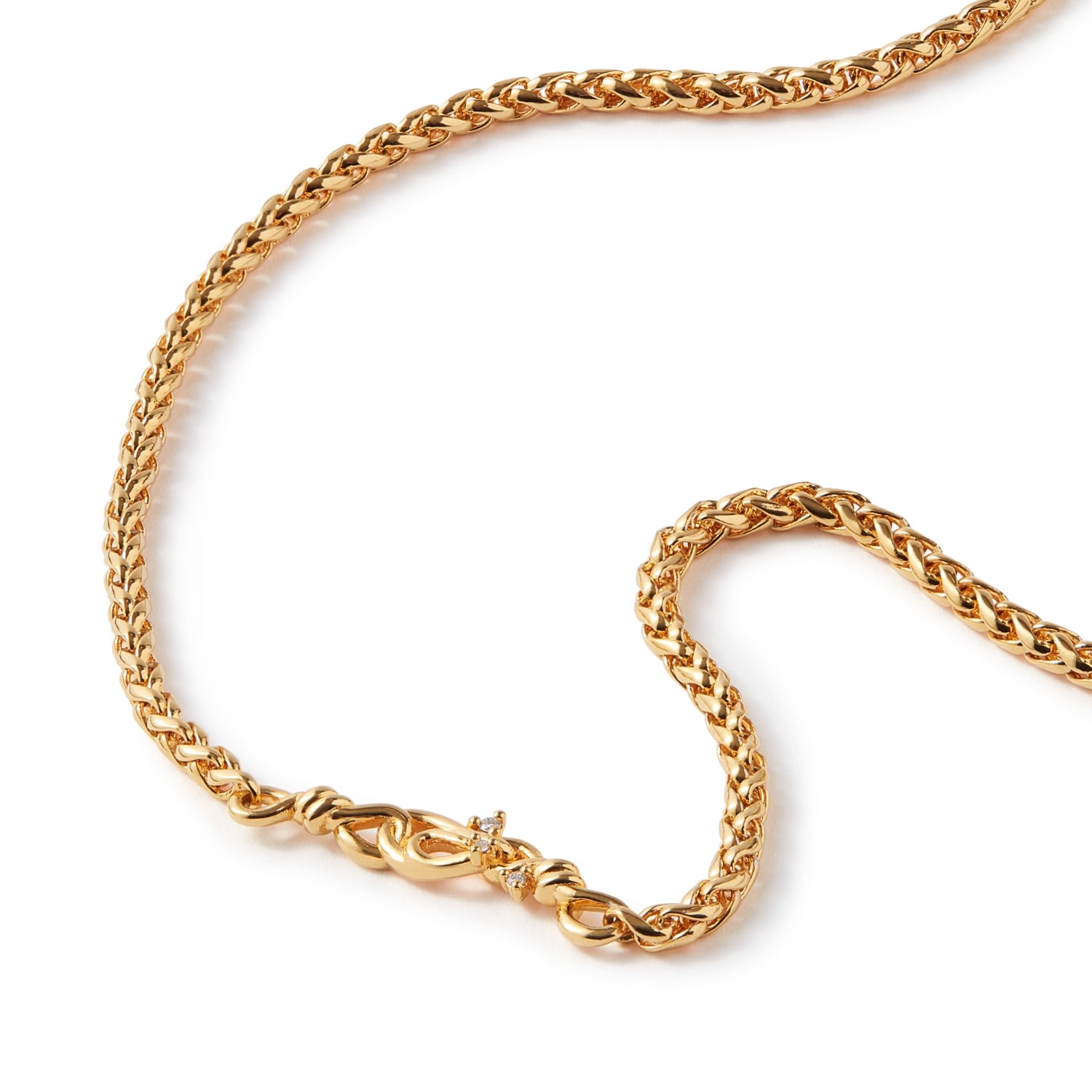 Women’s Heart Of Unity Wave Diamond Gold Necklace Frida & Florence