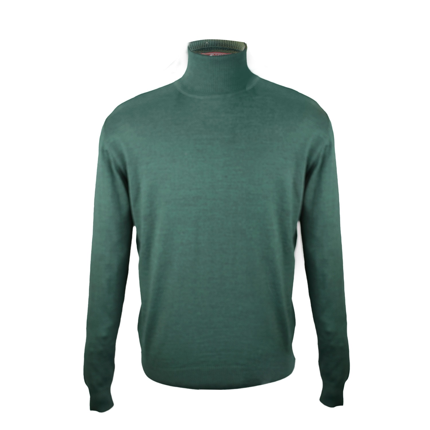 David Wej Men's Harry Wool Roll Neck Jumper – Green In Green