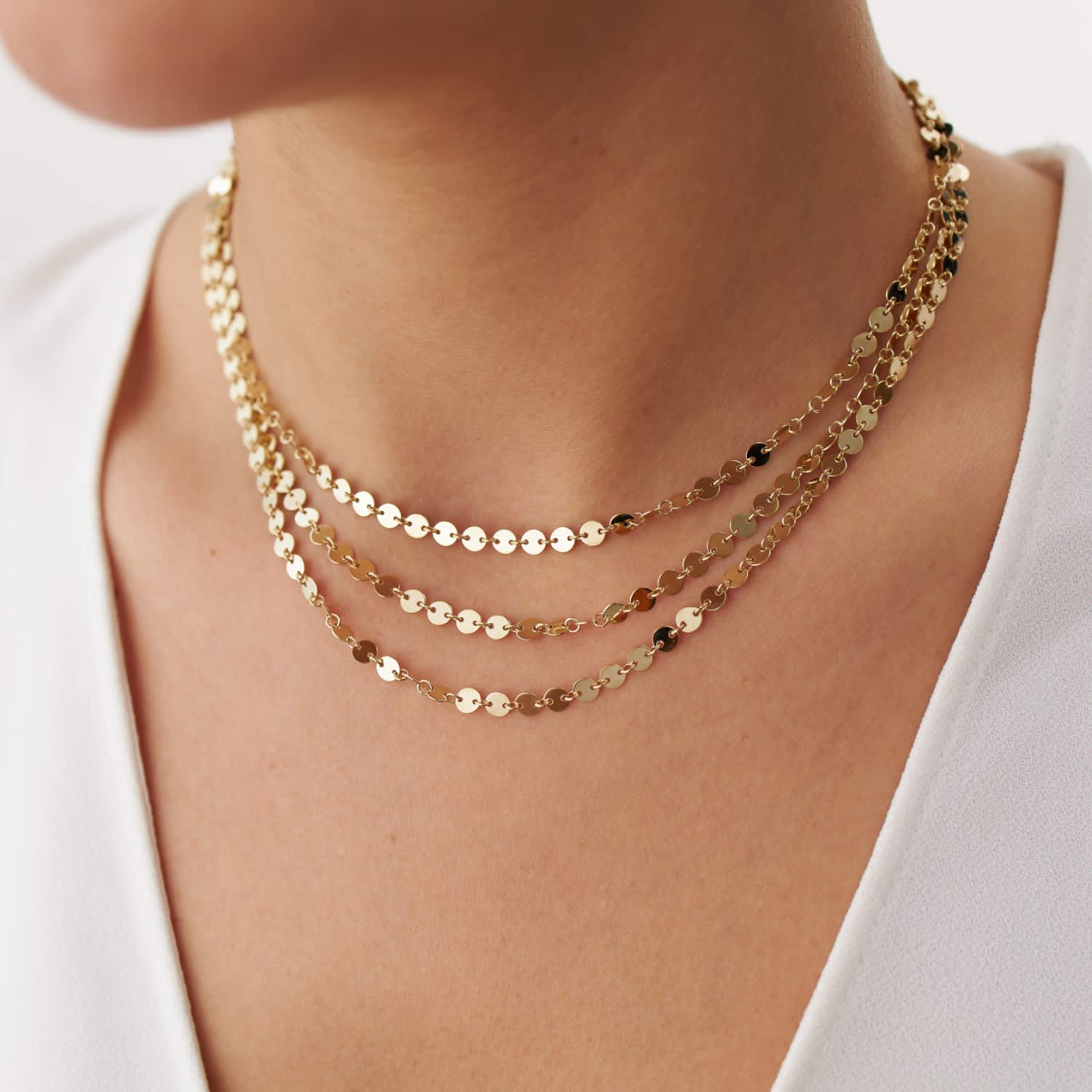 Real gold choker necklace women's deals