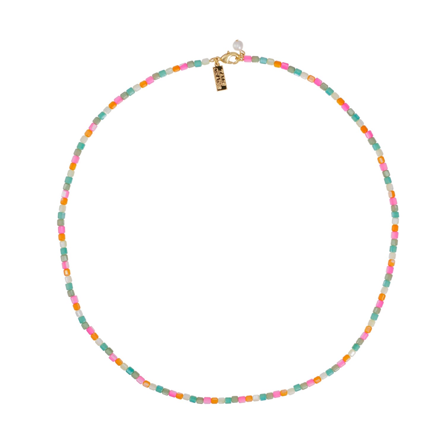 Women’s Capri Shell Bead Necklace Rainbow Talis Chains