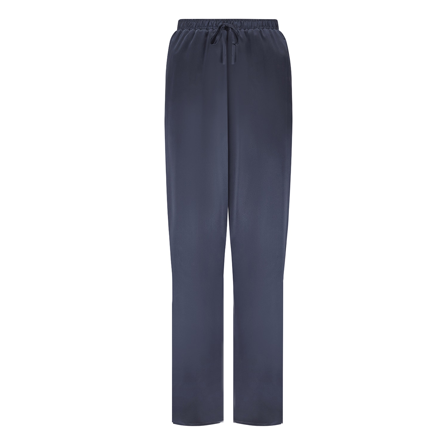 The Summer Edit Women's Blue Grace Silk Trouser - Navy In Blue