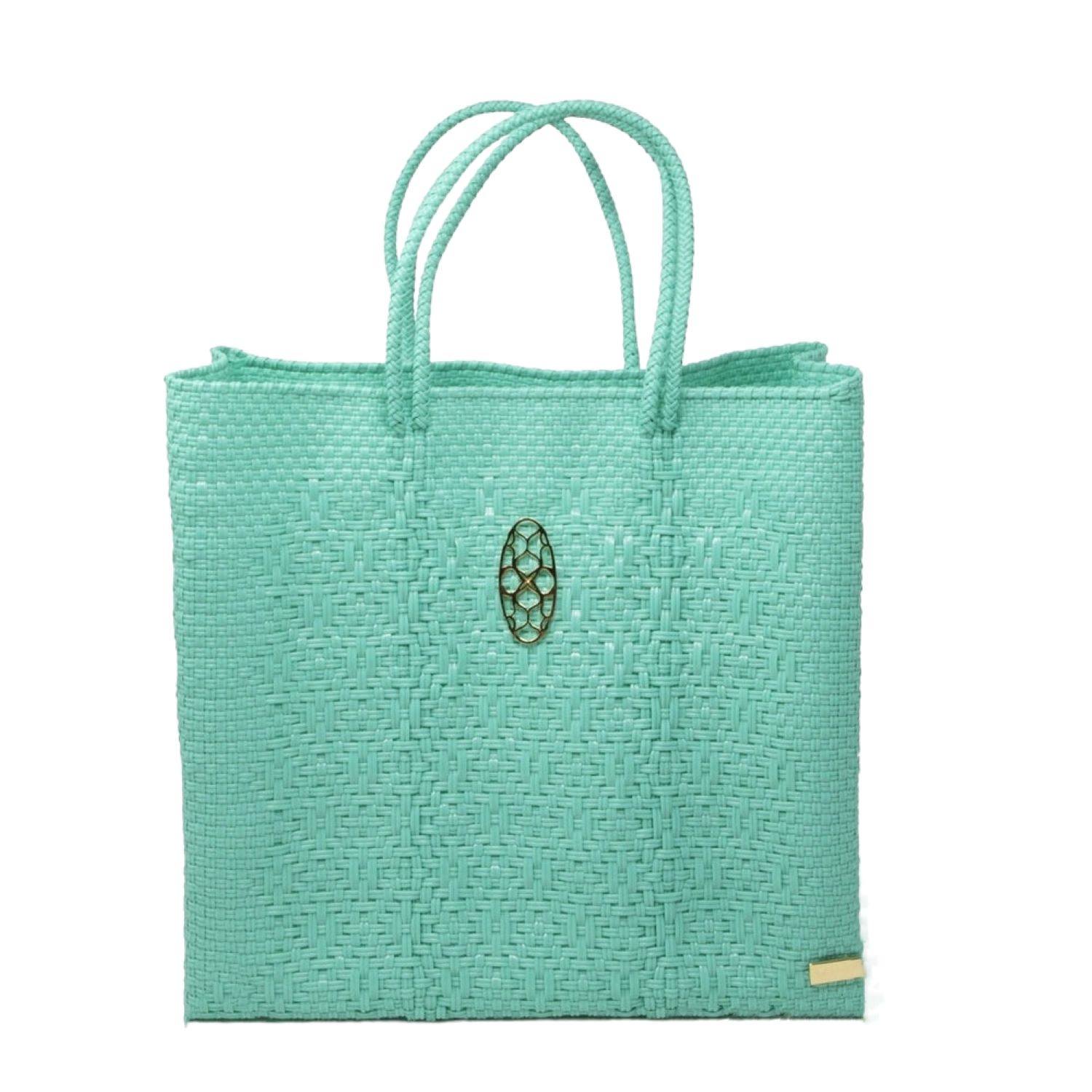 Women’s Medium Aqua Green Tote Bag Lolas Bag