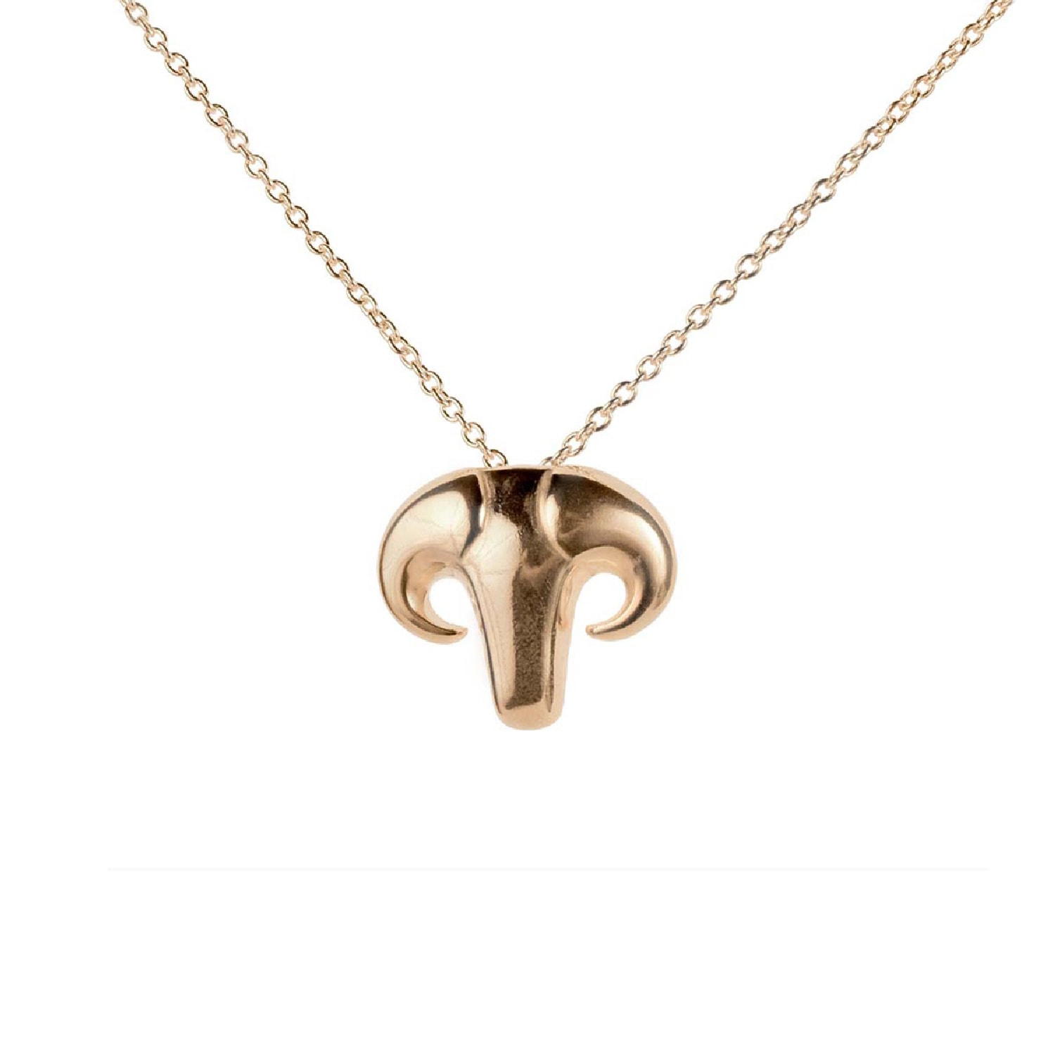 Freya & Thor Of Sweden Men's Capra Necklace - Vermeil Gold Min In Gold