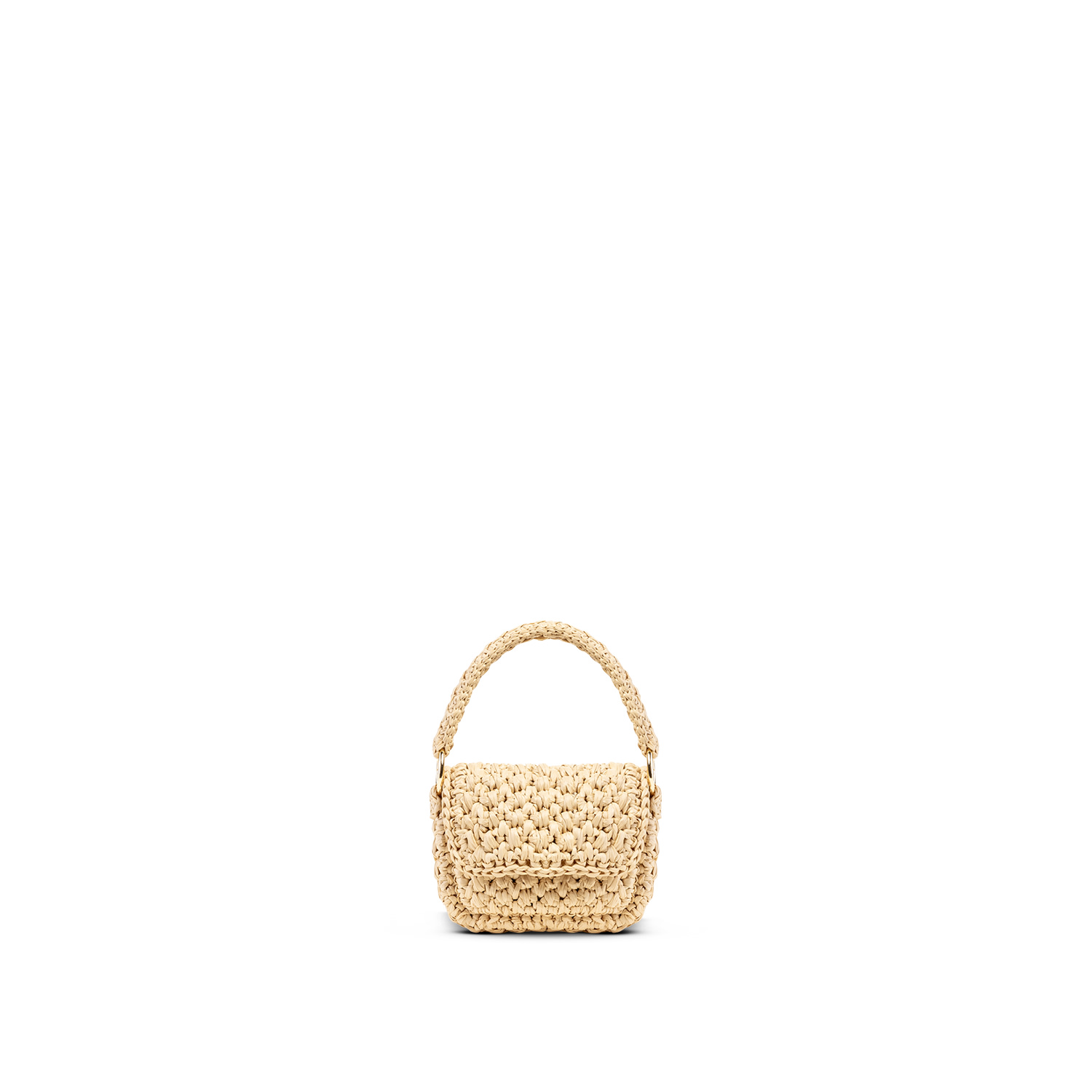 Yova Women's Neutrals Raffia Micro Bag Natural In Multi