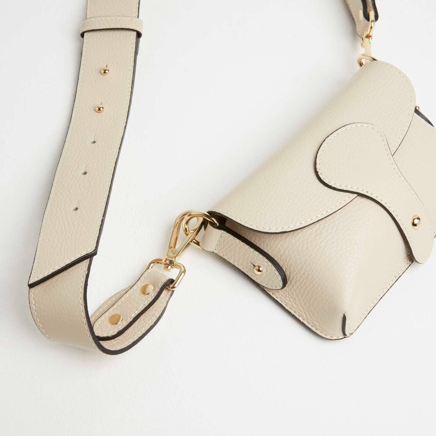 Crossbody Bag In Beige With Interchangeable Straps by B & Floss