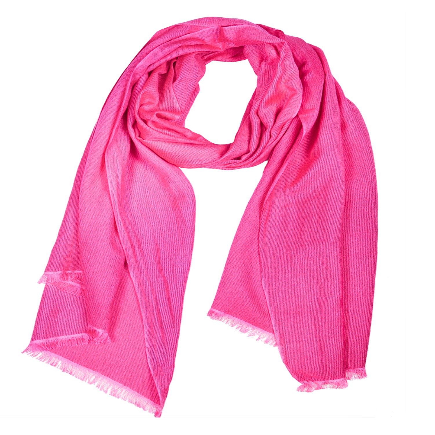 Saachi Women's Cashmere Silk Deep Pink Scarf