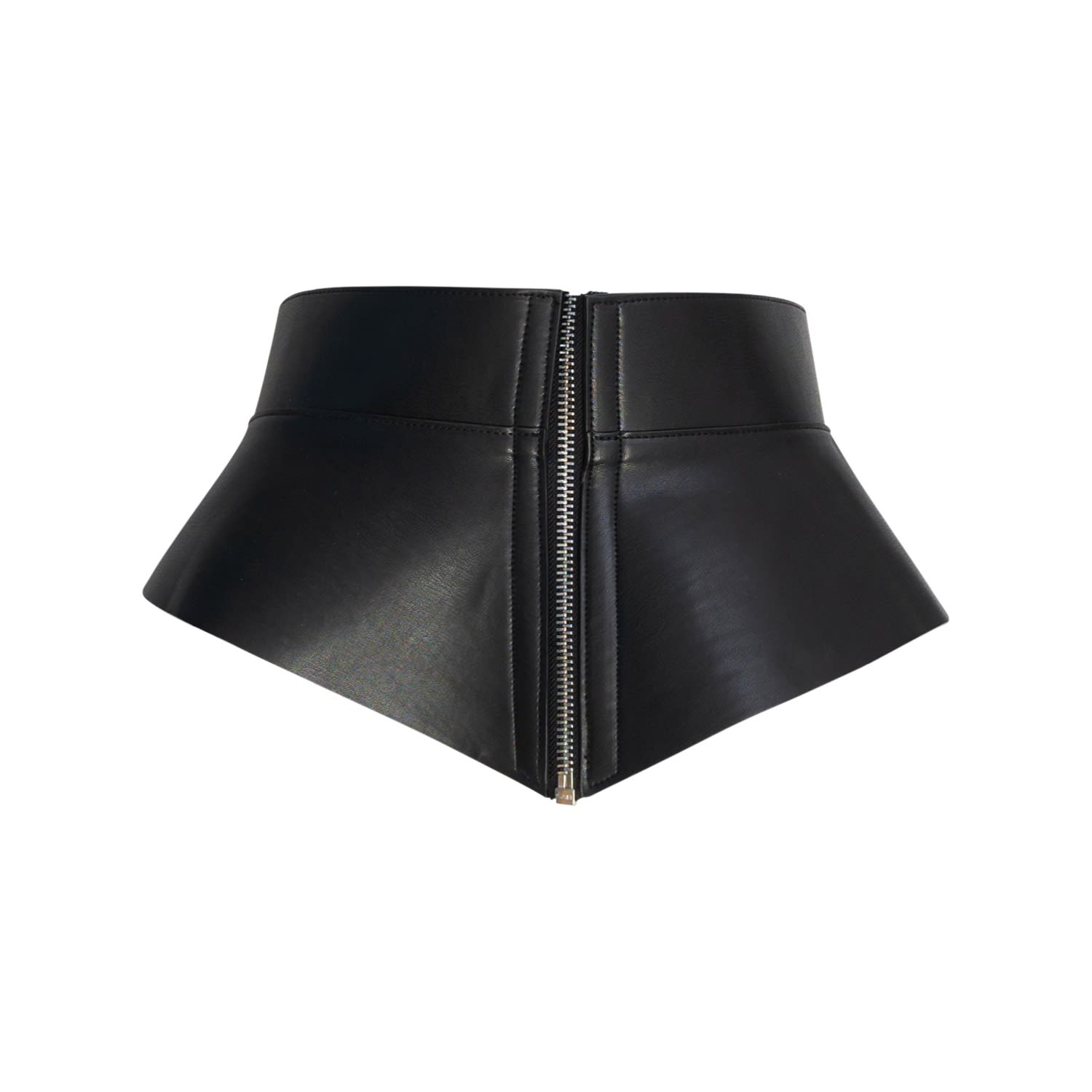 Circular Path Women's Black Lace Up Corset Belt In Black
