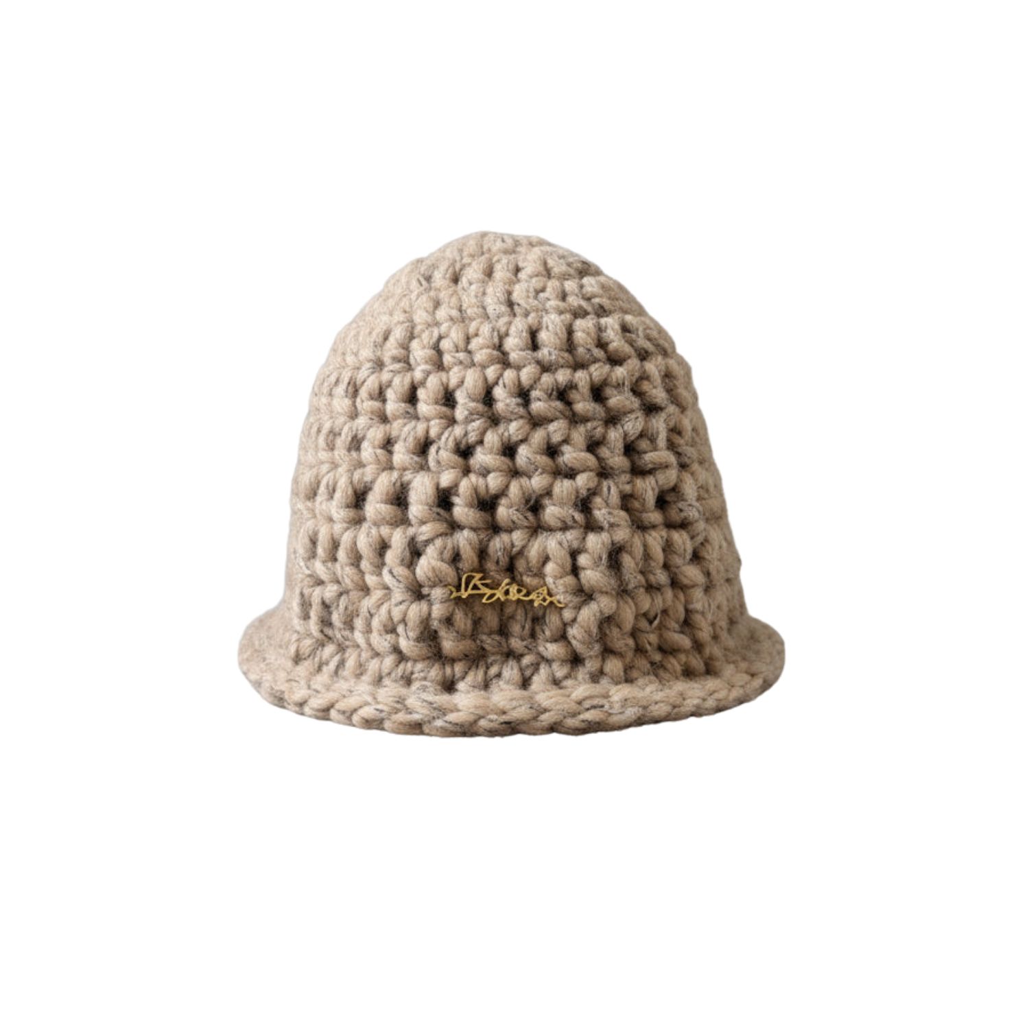 Iskra Women's Neutrals / Brown Benji Loose Knit Bucket Hat In Brown