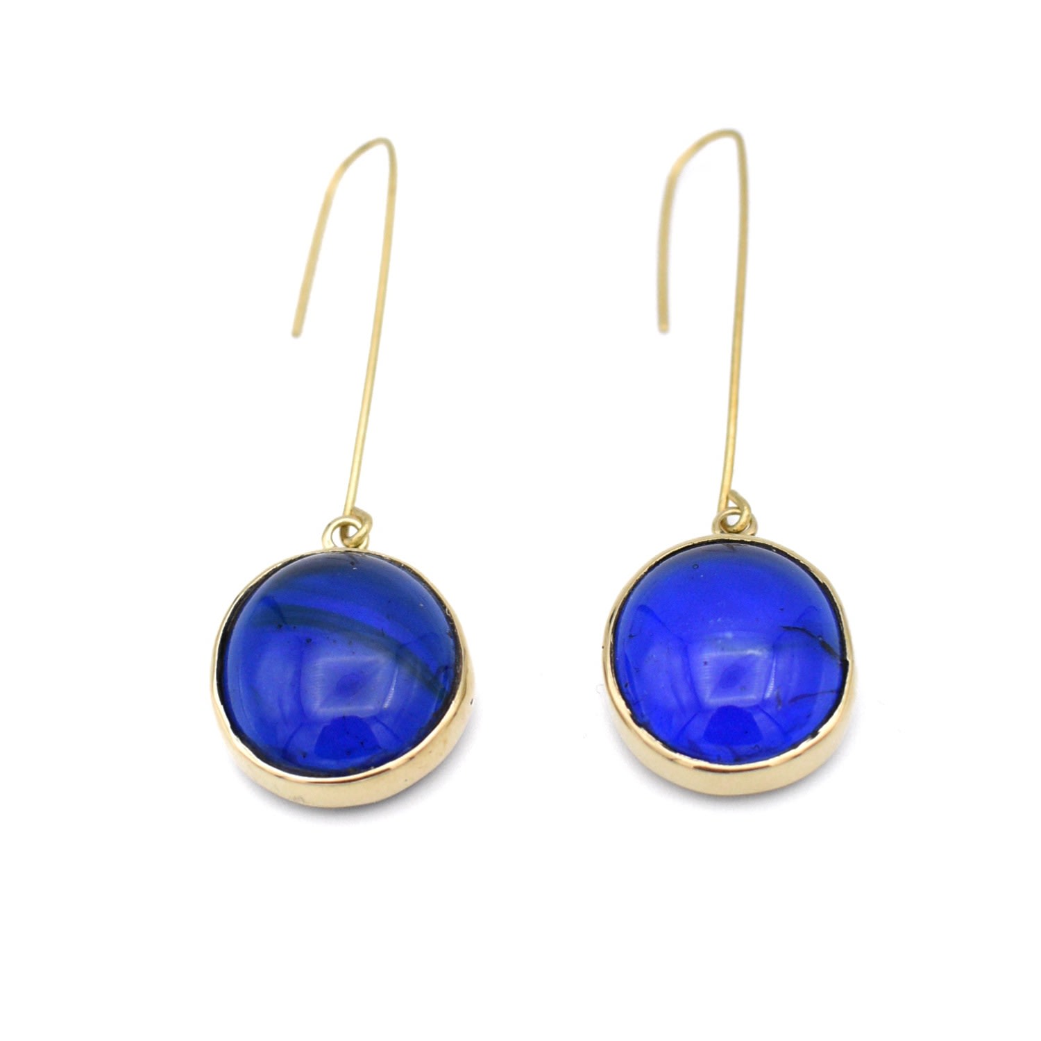 Lala Salama Women's Glass Droplet Earrings - Royal Blue In Blue