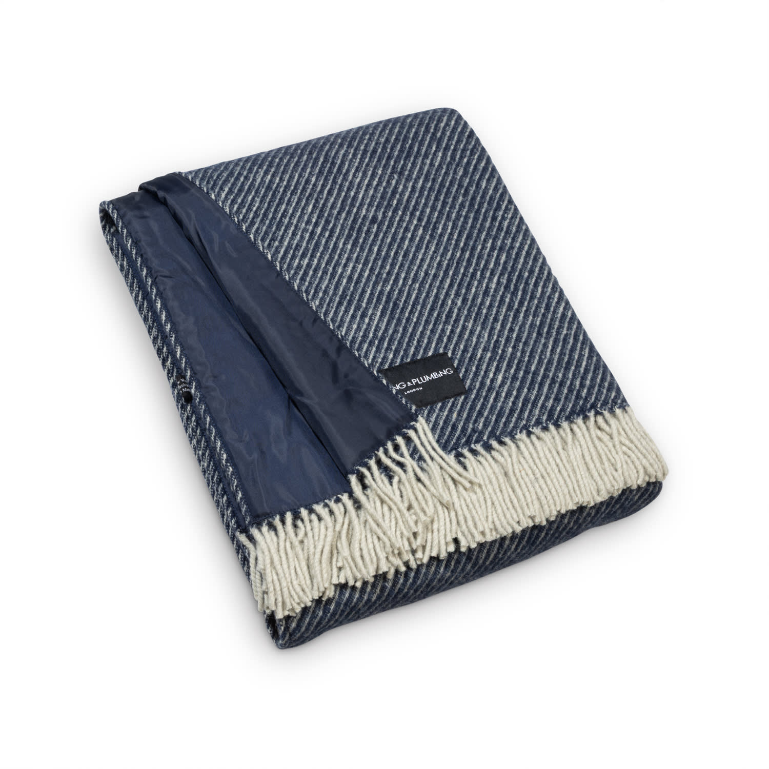 Heating & Plumbing London Blue Pure New Wool Picnic Blanket - The Yacht Club