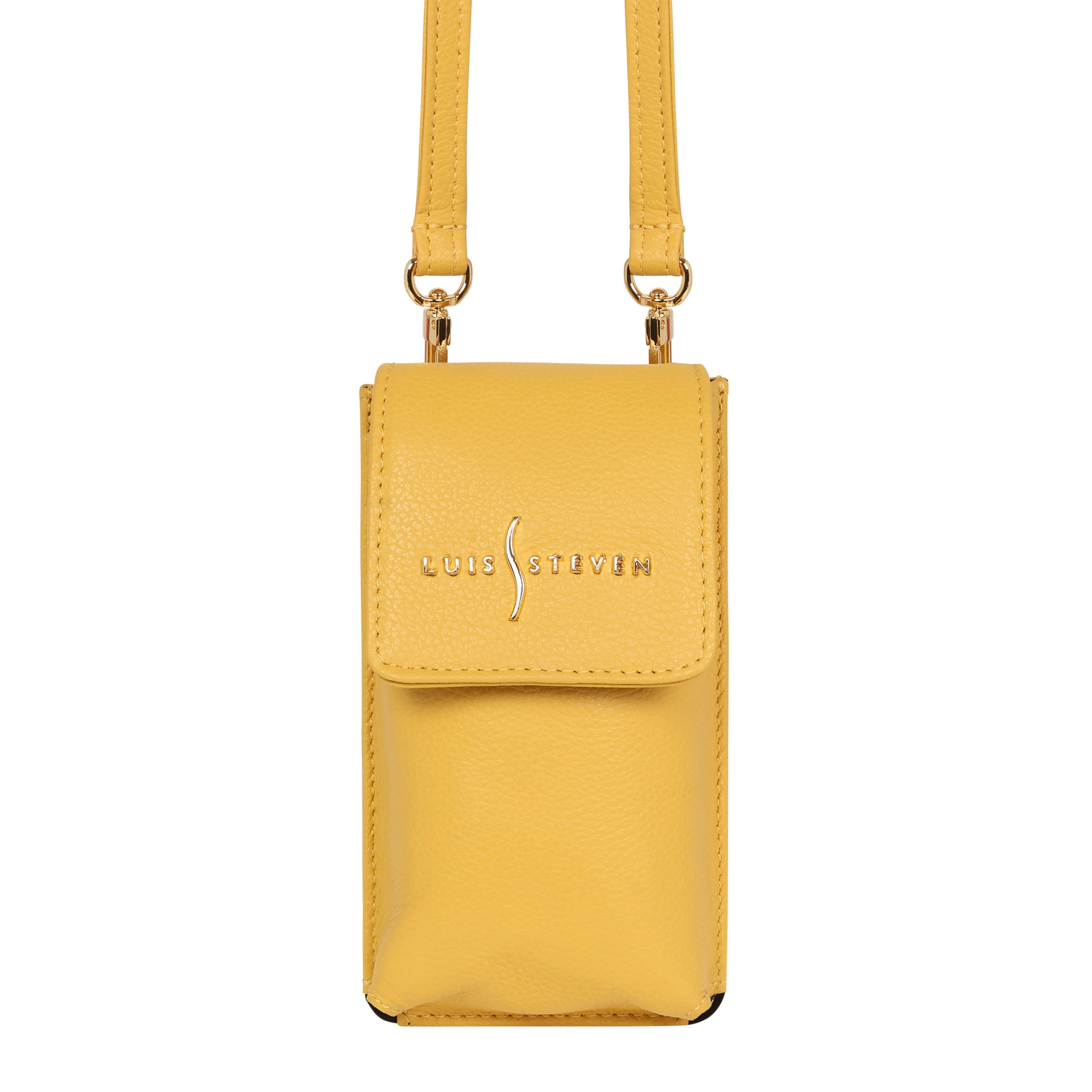 Women's Smartphone Pouch - Yellow Pebble | One Size | Luis Steven