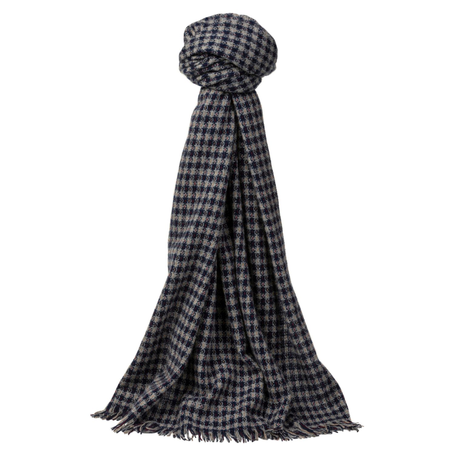 Kinalba Men's Blue Talisker Navy Diamond Scarf In Blue