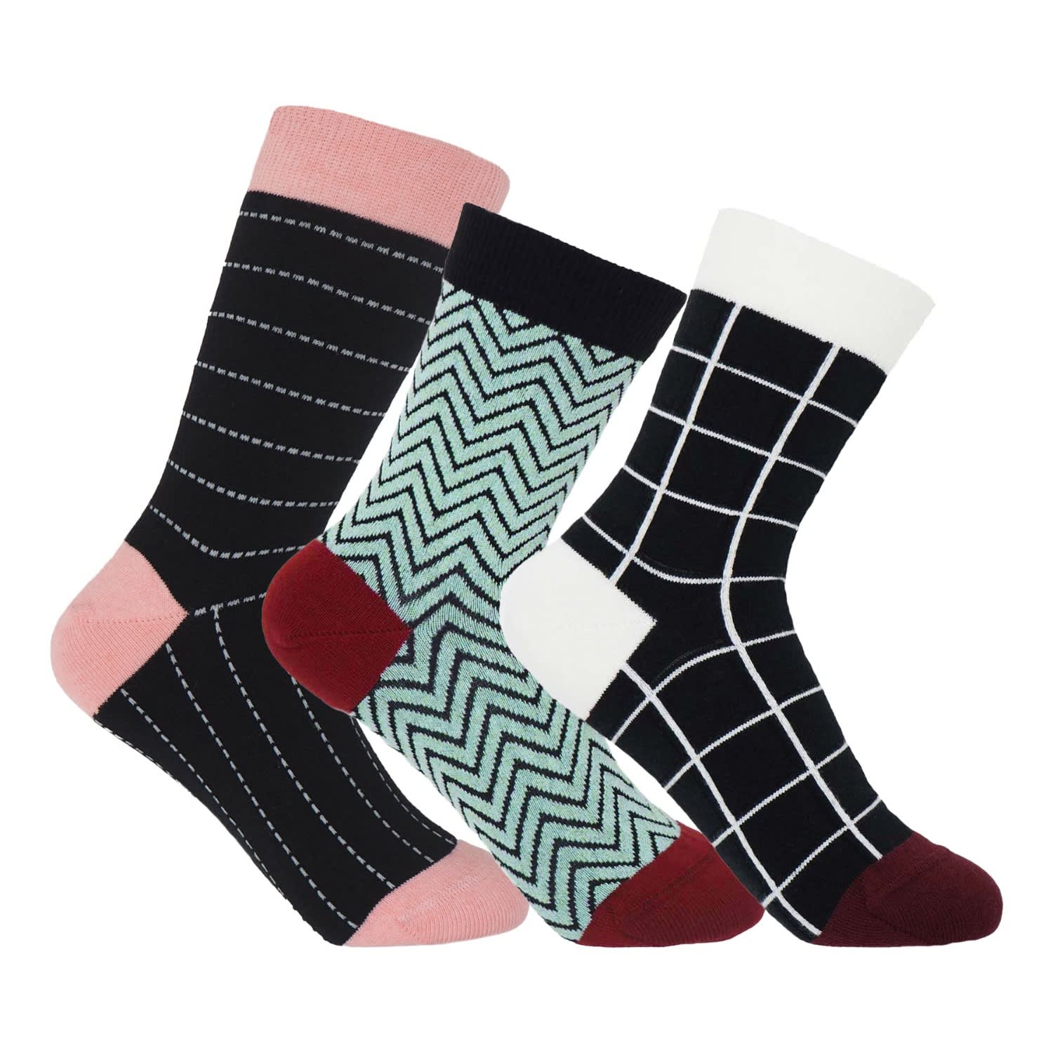 Peper Harow - Made In England Women's Socks Bundle - Three Pairs Black In Black