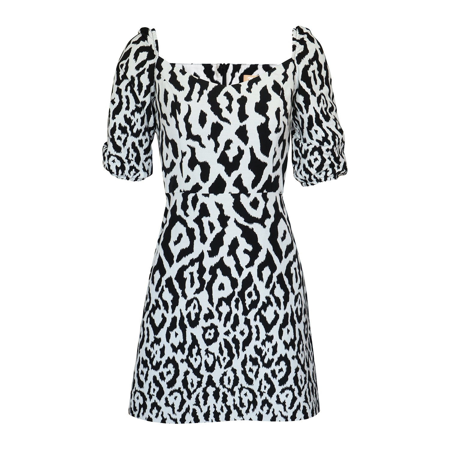 Women’s Ciana Animal Print Jacquard Mini Dress - Black Extra Small 2Kstyle