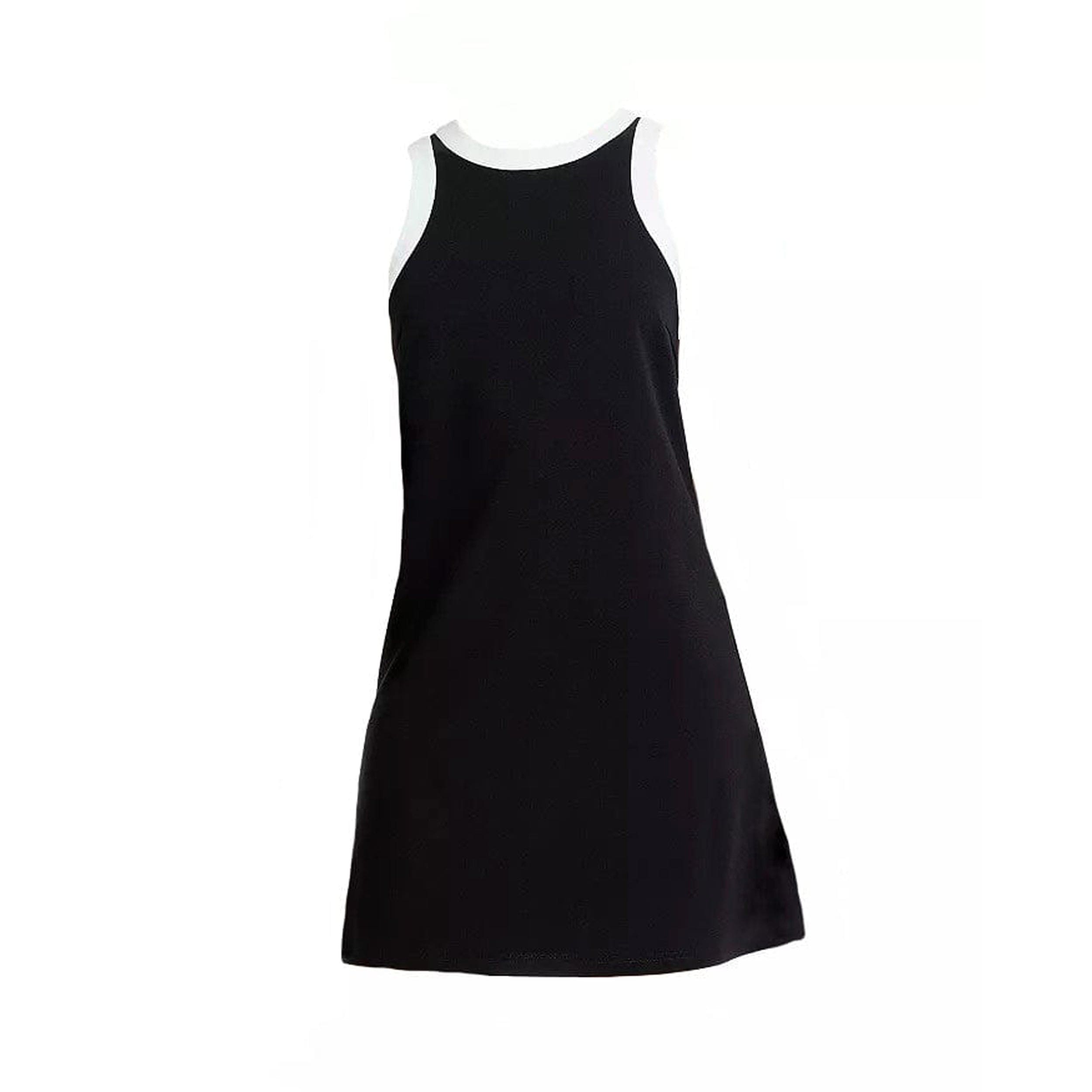 Lezat Women's Willa Organic Cotton Active Mini Dress - Black/white