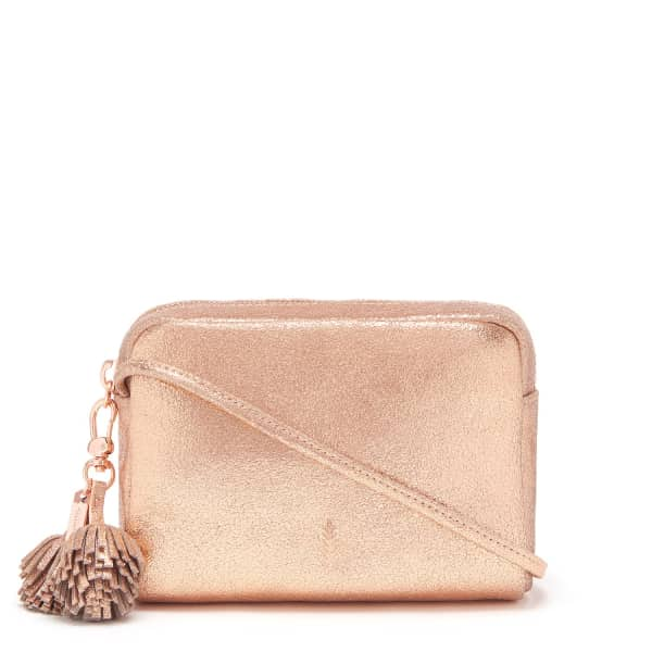 THACKER NEW YORK Pompom Bag In Rose Gold