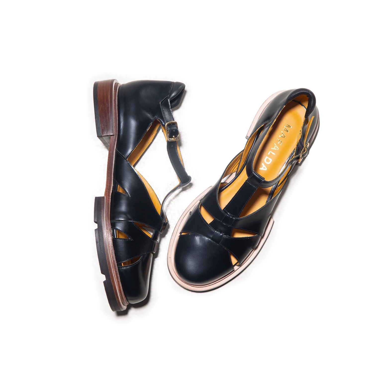 Mafalda Women's Maite Fisherman Black Sandals In Black