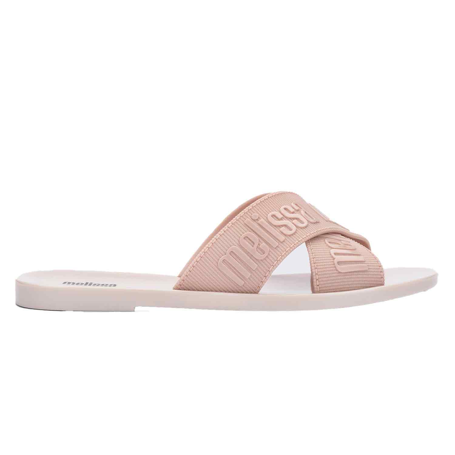 Melissa Women's Neutrals / Pink / Purple M Lover Slide - Strap - Beige Pink In Pink/purple