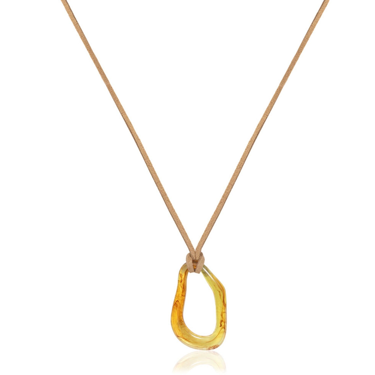 A Weathered Penny Women's Brown Ember Necklace - Sand In Gold