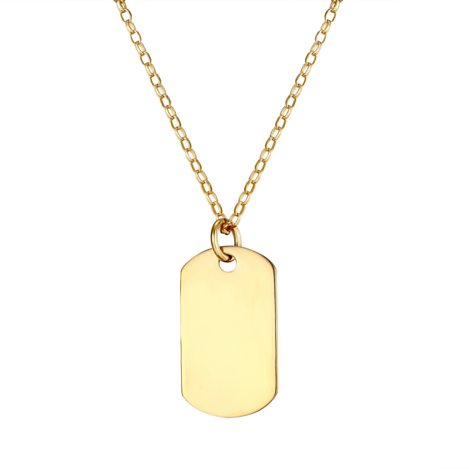 Women’s 22Ct Gold Vermeil Dog Tag Necklace Seol + Gold