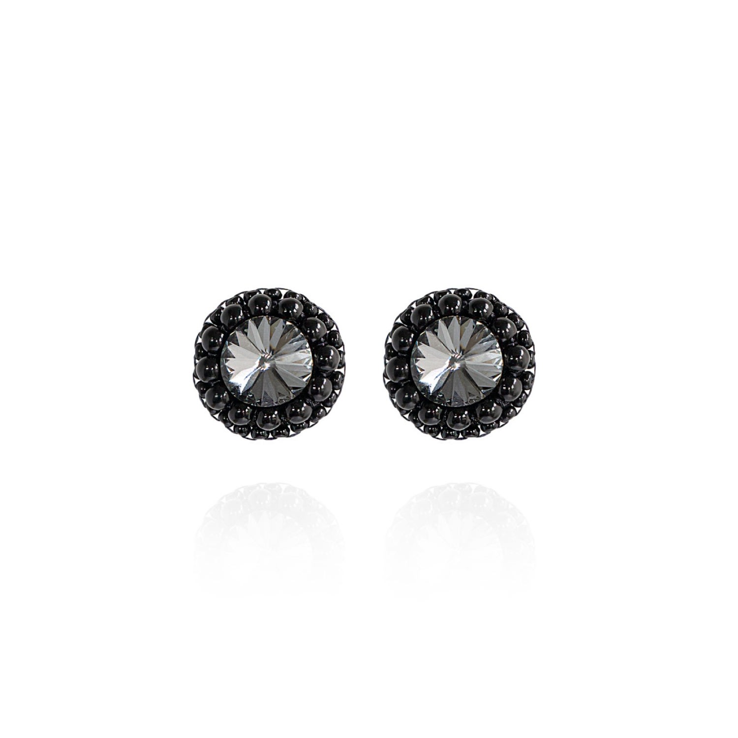 Saule Label Women's Black Cleo Earrings In Supernova