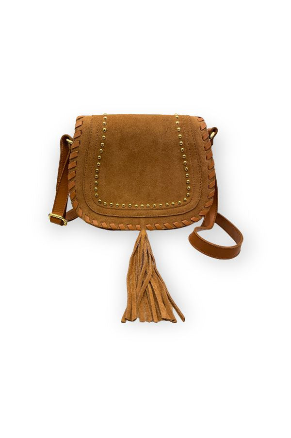 Suede Saddle Bag, Leather And Suede Saddle Bag