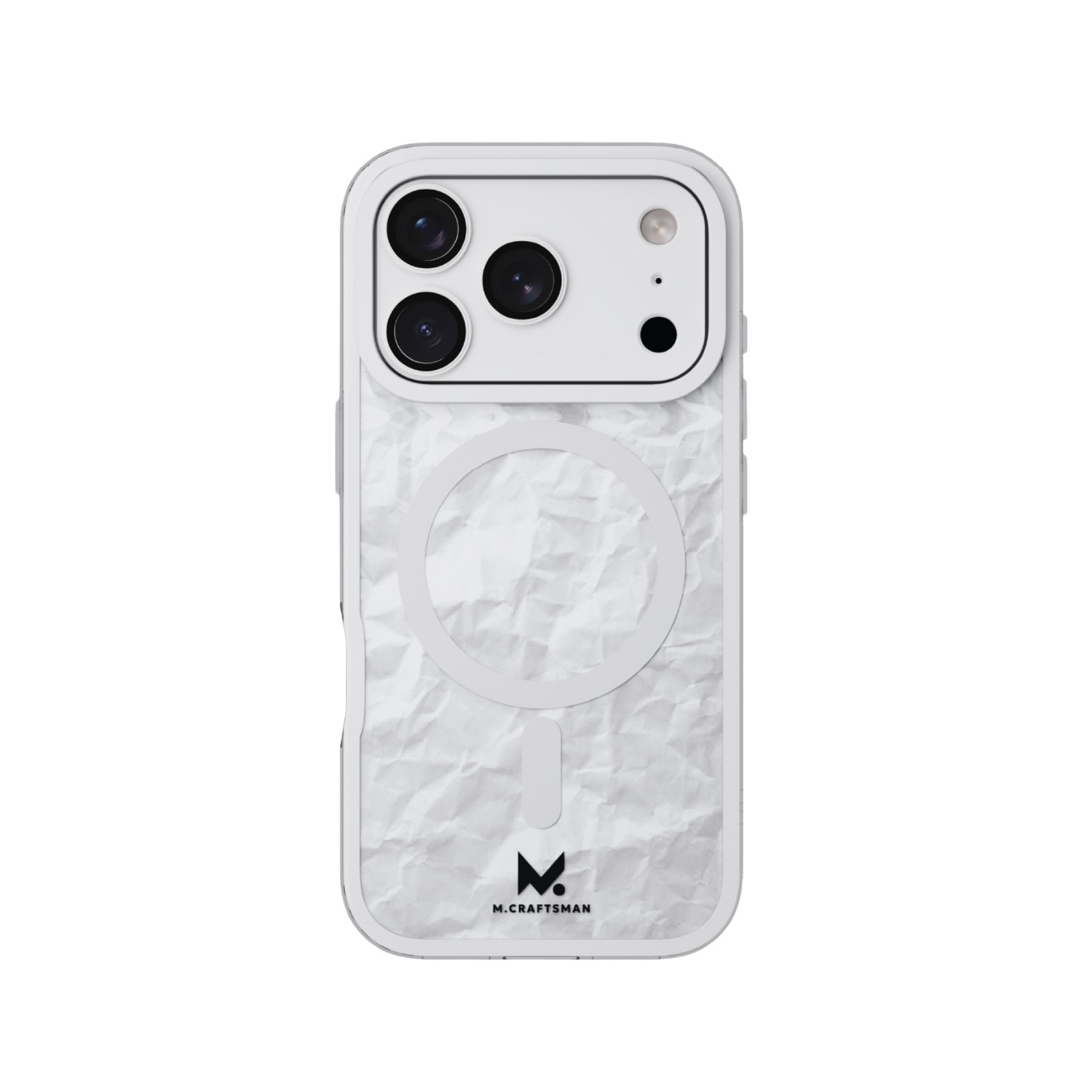 M.craftsman Mcraftsman Iphone Case With Camera Plate Combo - White Crease In White