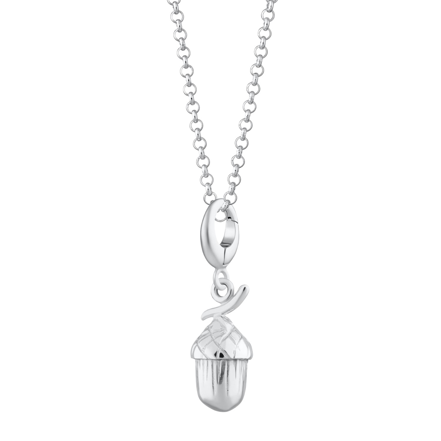 Lily Charmed Women's Sterling Silver Acorn Charm Necklace