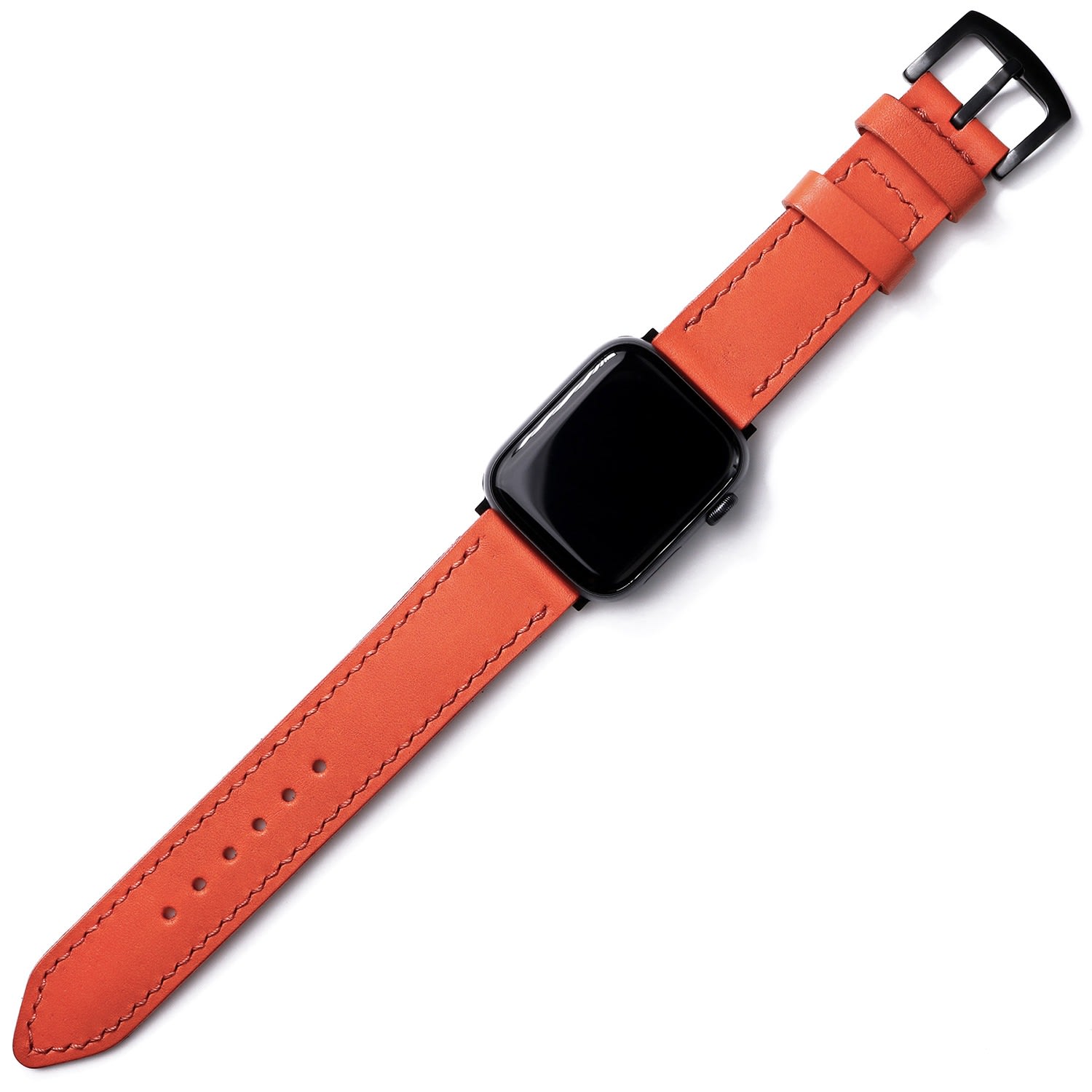Roarcraft Women's Yellow / Orange Vegtan Leather Apple Watch Strap - Orange In Yellow/orange
