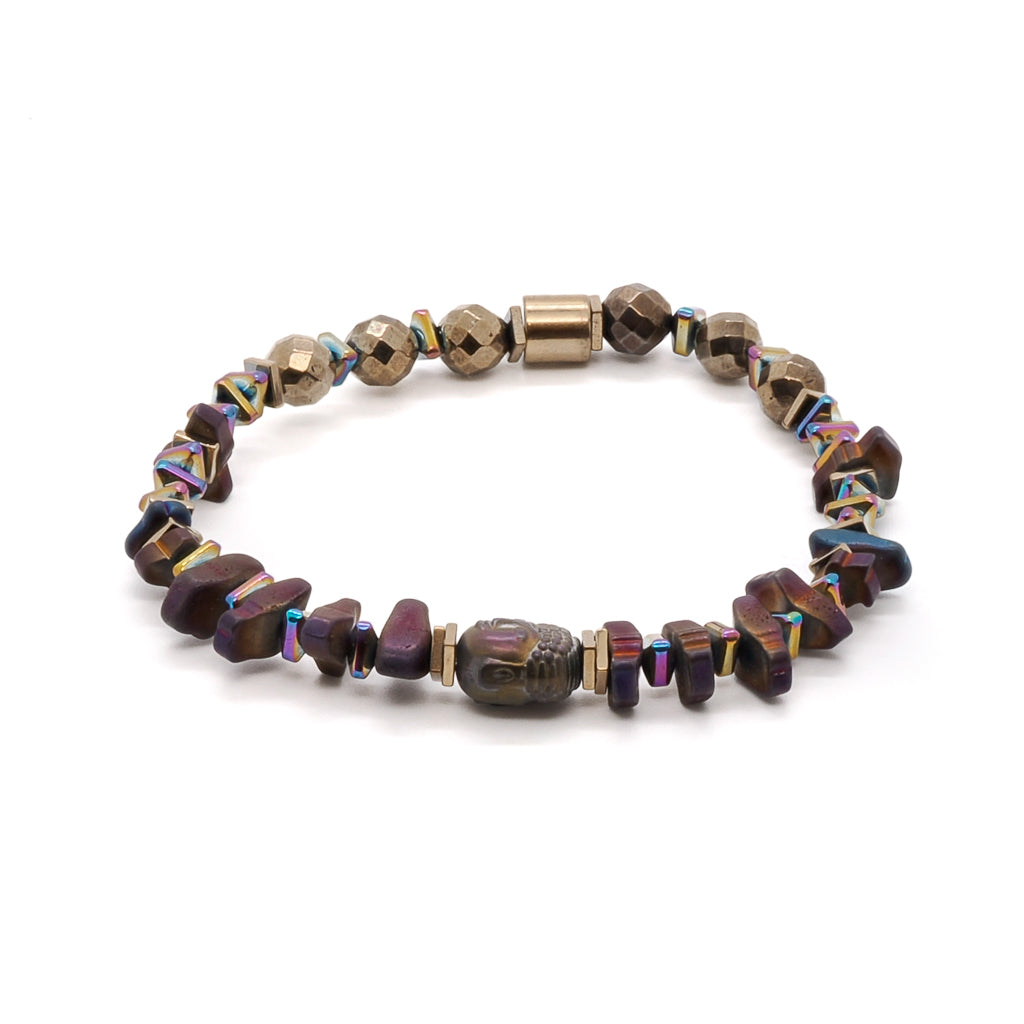 Women’s Gold / Pink / Purple Mystic Buddha Bracelet Ebru Jewelry