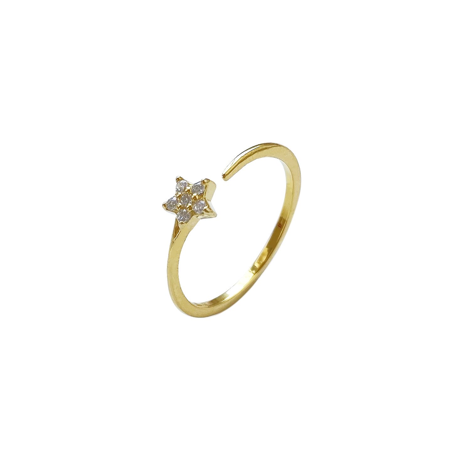 Women’s Gold Star Ring Andromeda Smilla Brav