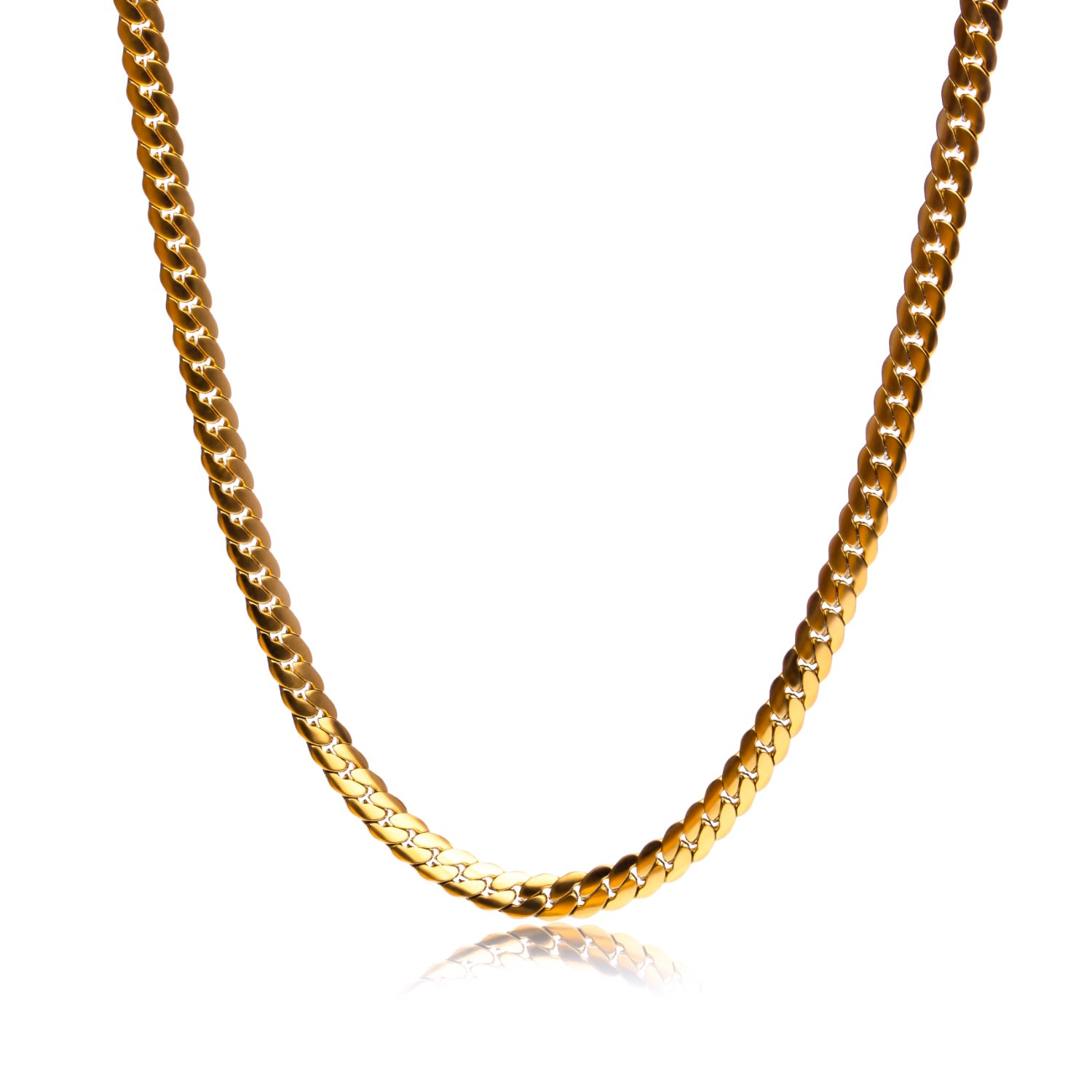 Shop Tseatjewelry Women's Gold Sneak Chain Necklace
