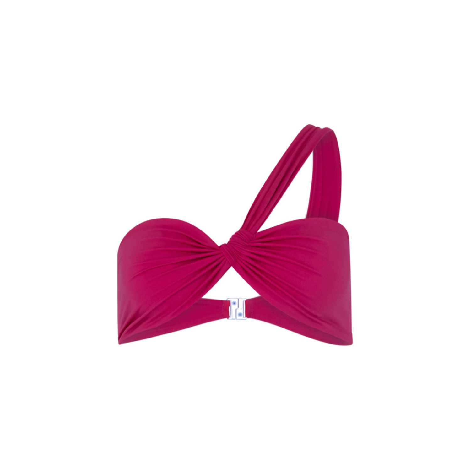 Veroni Swim Women's Ruby Crush One-shoulder Ruched Top In Red