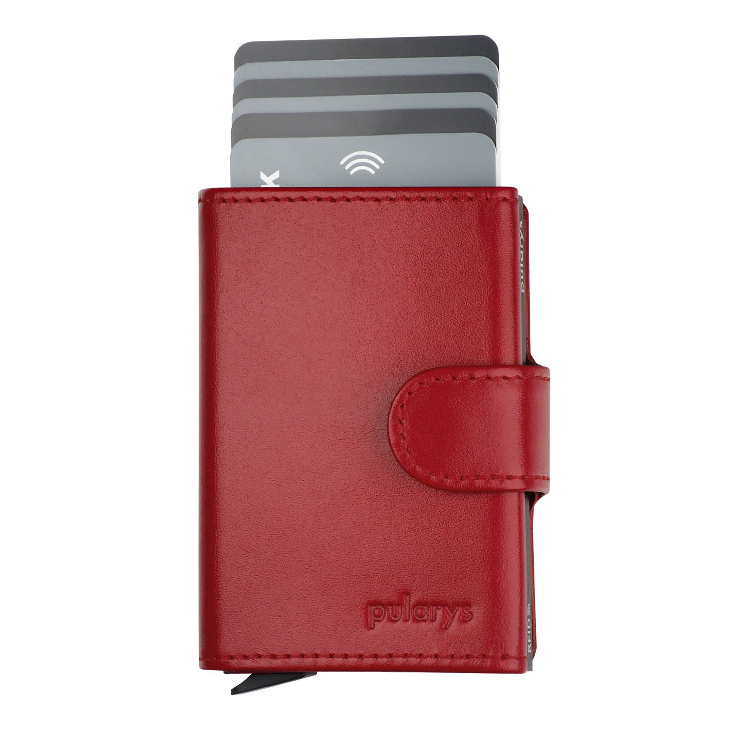 Men’s Pularys Rfid Wallet - Solo Style In Red Colour